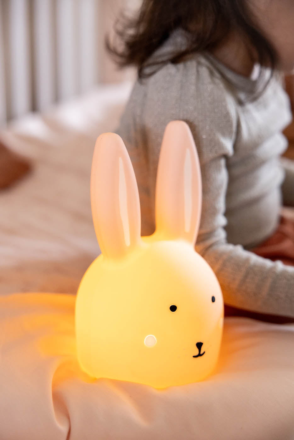 Trixie Baby Veilleuses Mrs. Rabbit veilleuse rechargeable en silicone