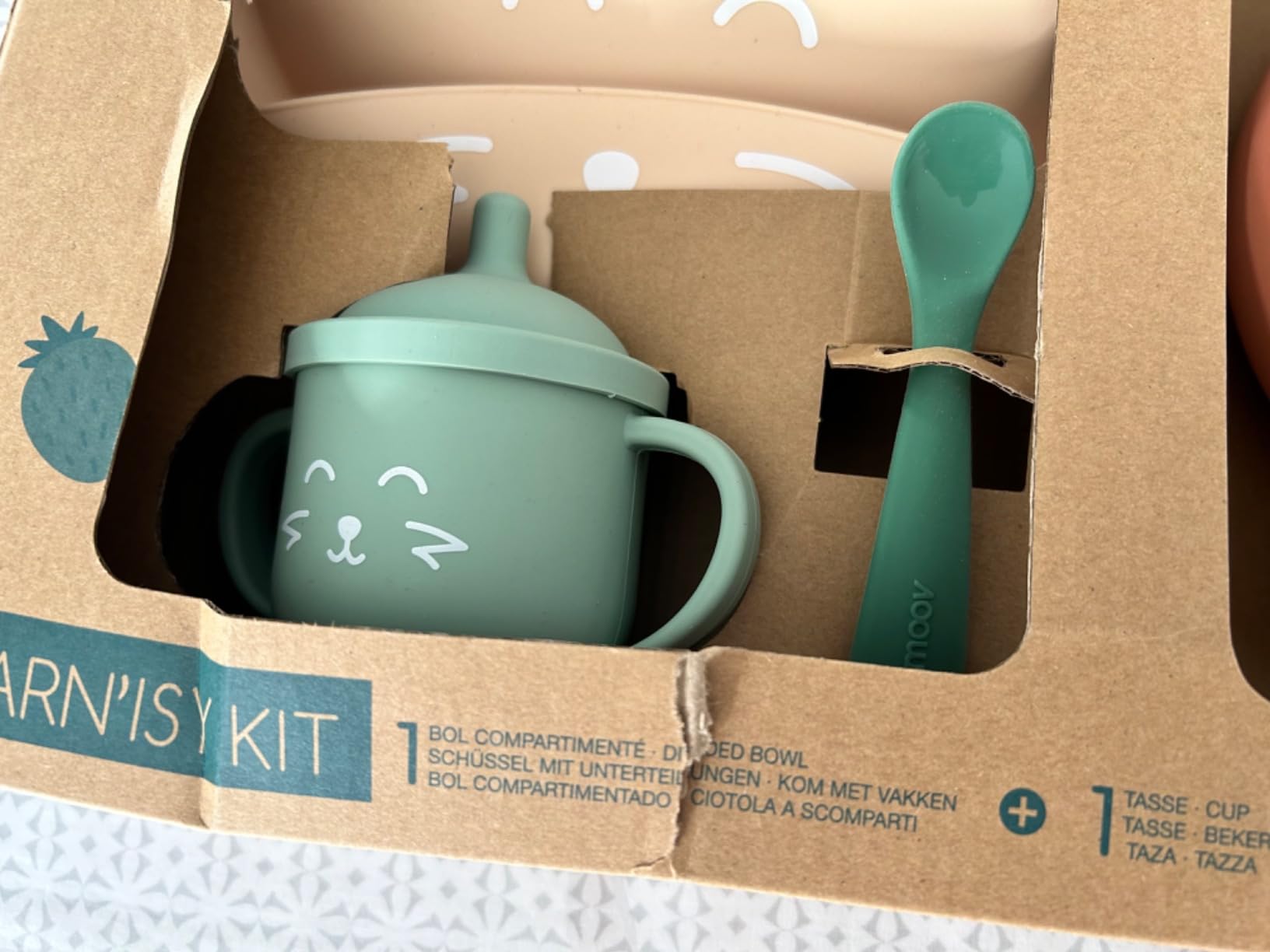 Babymoov Learn'ISY coffret repas Renard Terracotta 15-24 mois