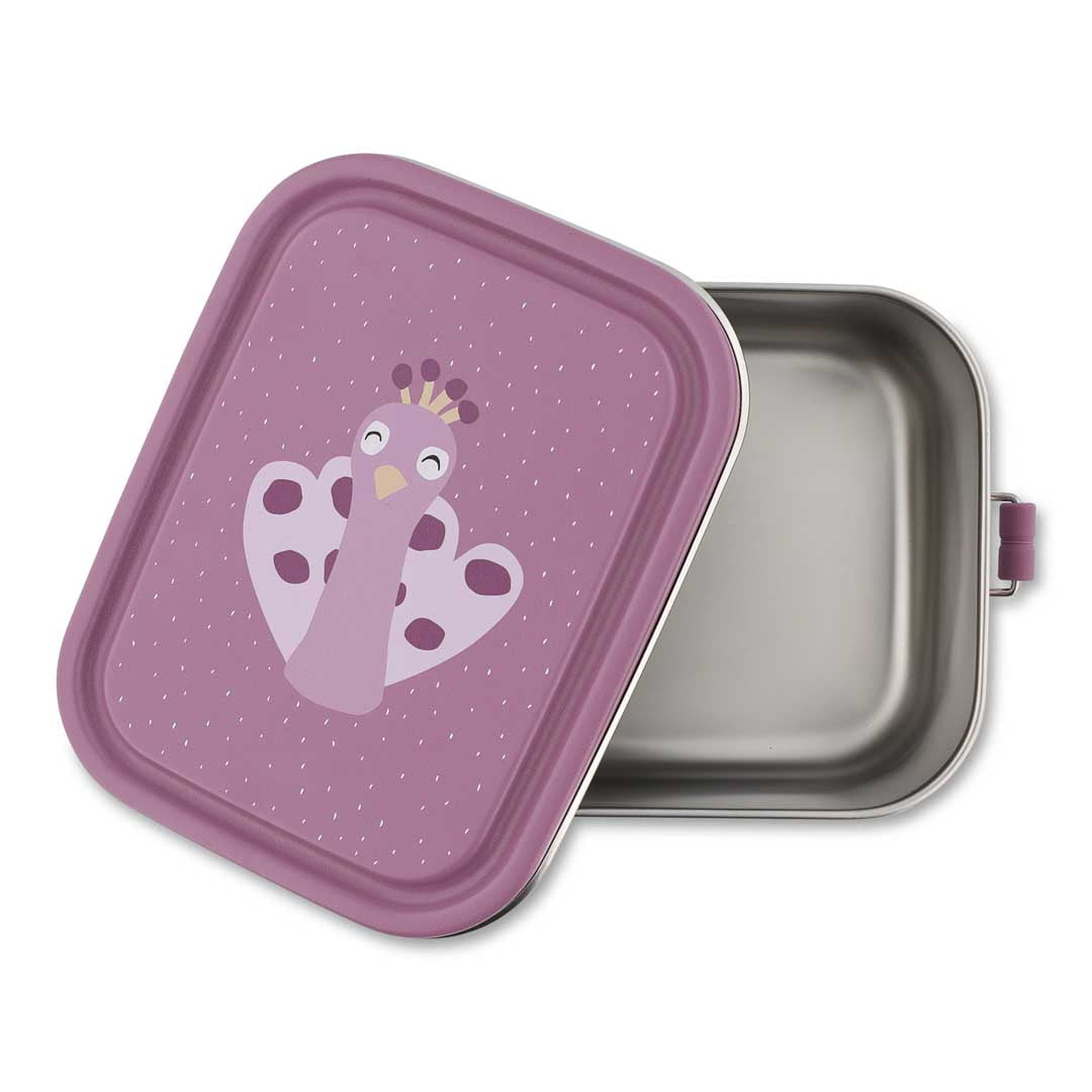 Trixie Baby Boîtes à goûter et boîtes repas Boîte repas petite Mrs. Peacock inox