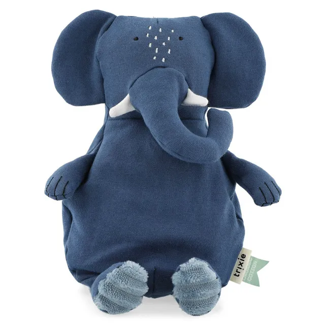 Trixie Baby Premiers jouets Mrs. Elephant petite peluche 26 cm coton bio