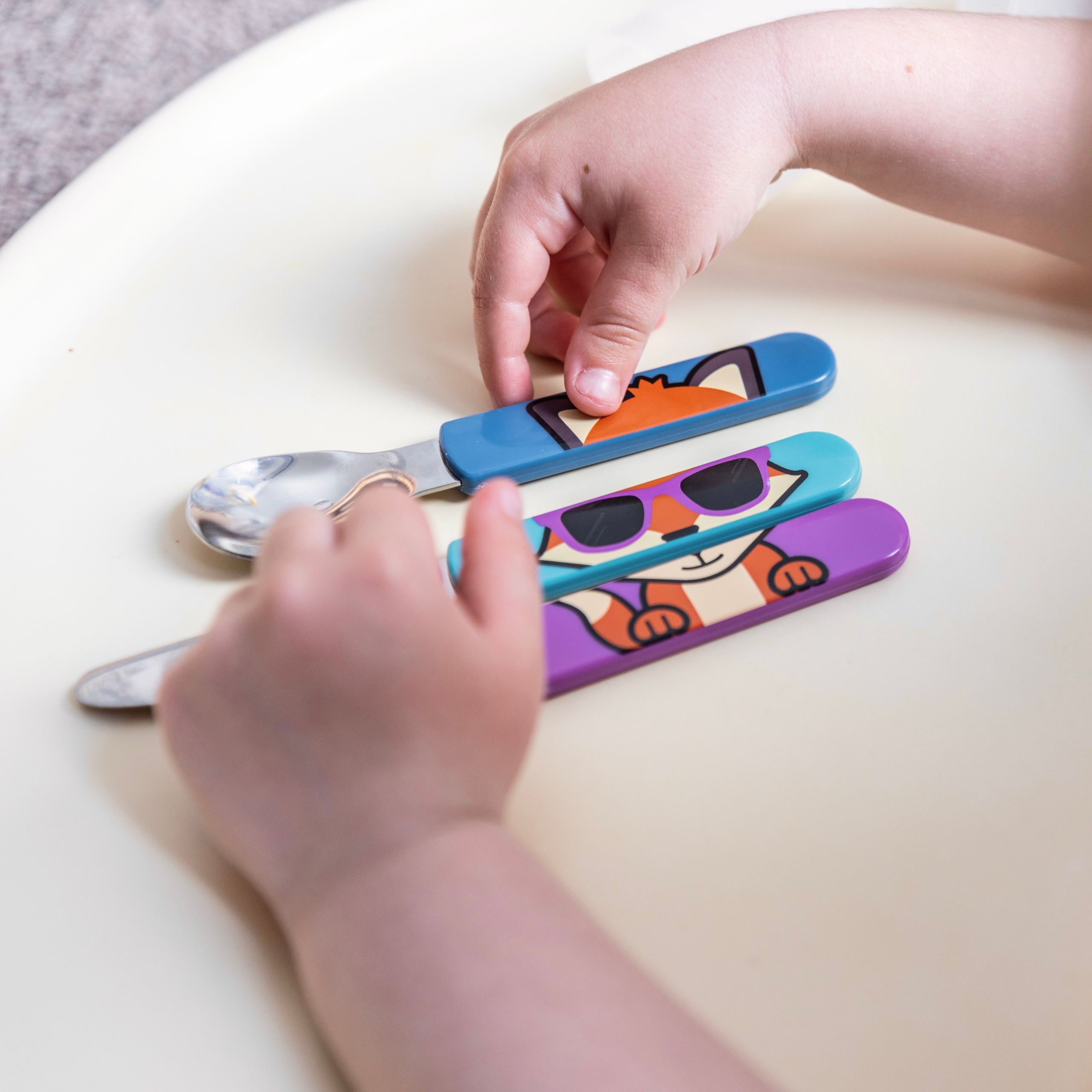 Tum Tum Cutlery Felicity Fox couverts enfant avec étui