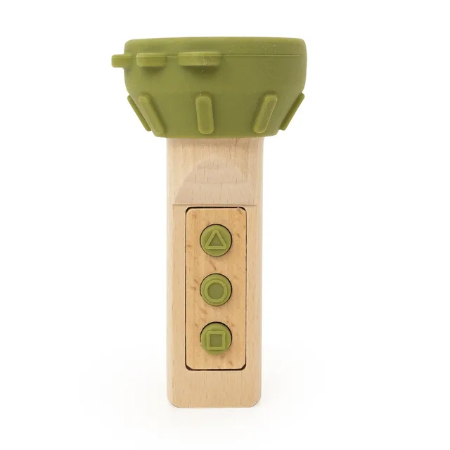 Trixie Baby Jouets d'activités Lampe de jeu Mr. Dino bois silicone