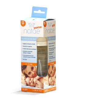 Natae Biberons biberon en verre 240 ml col large