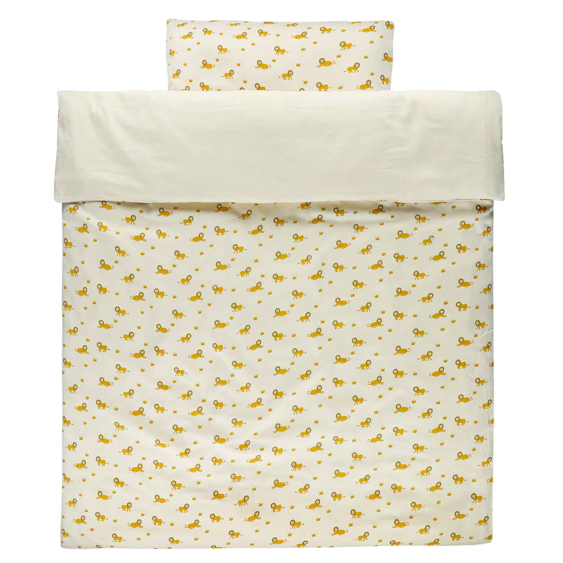 Trixie Baby Literie de bébé Housse de couette lit bébé Lively Lion 100 x 140 cm coton