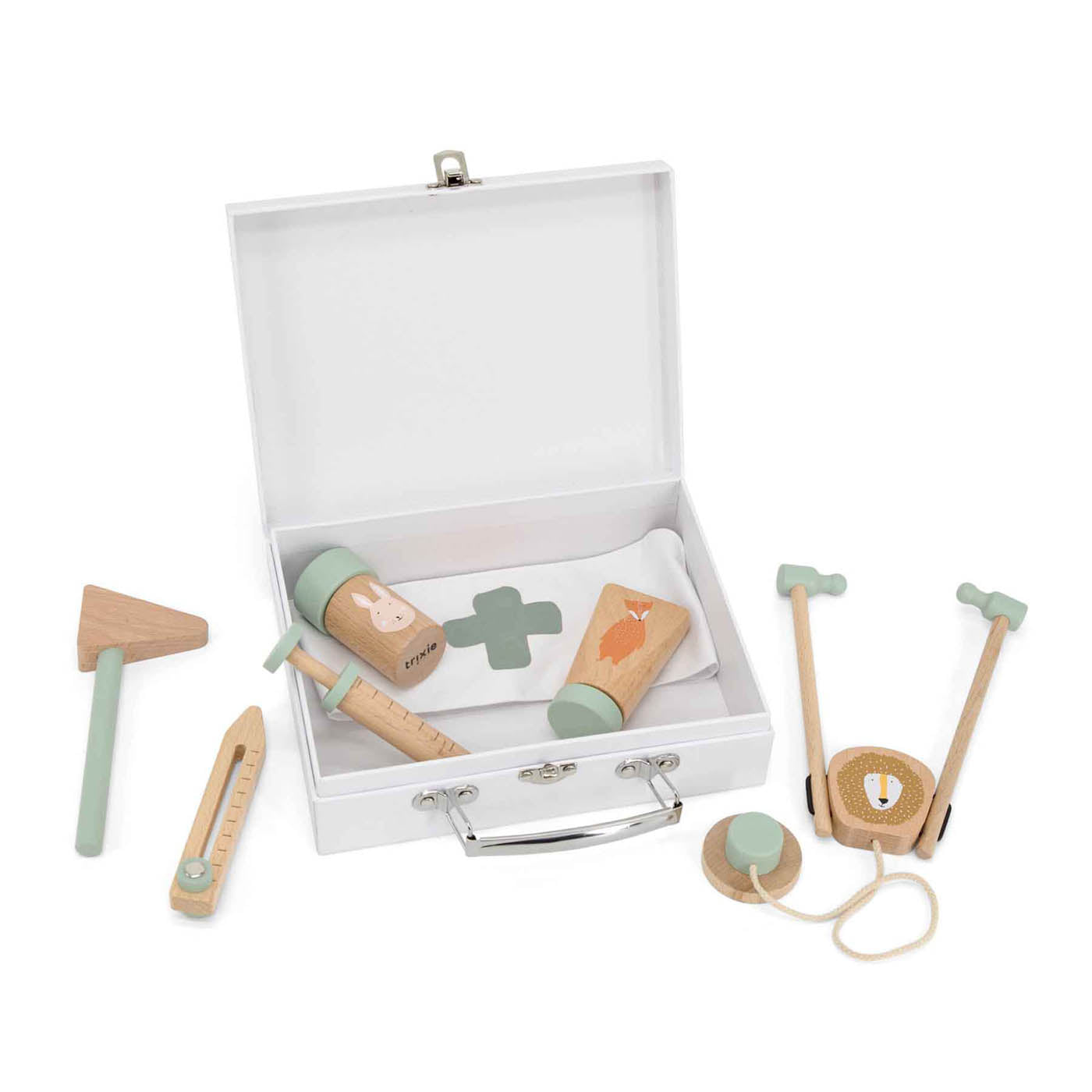 Trixie Baby Jeu symbolique malette du docteur en bois